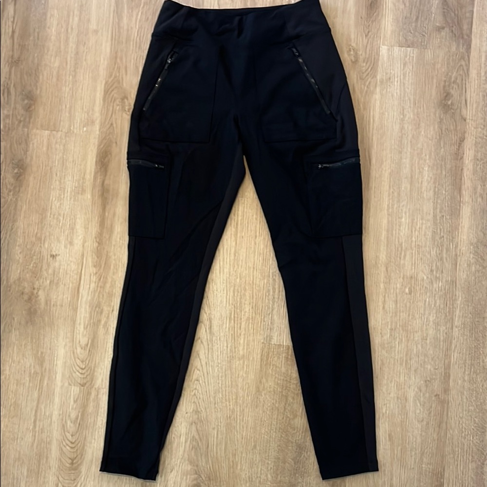 Athleta Black Skinny Performance Cargo Pants
